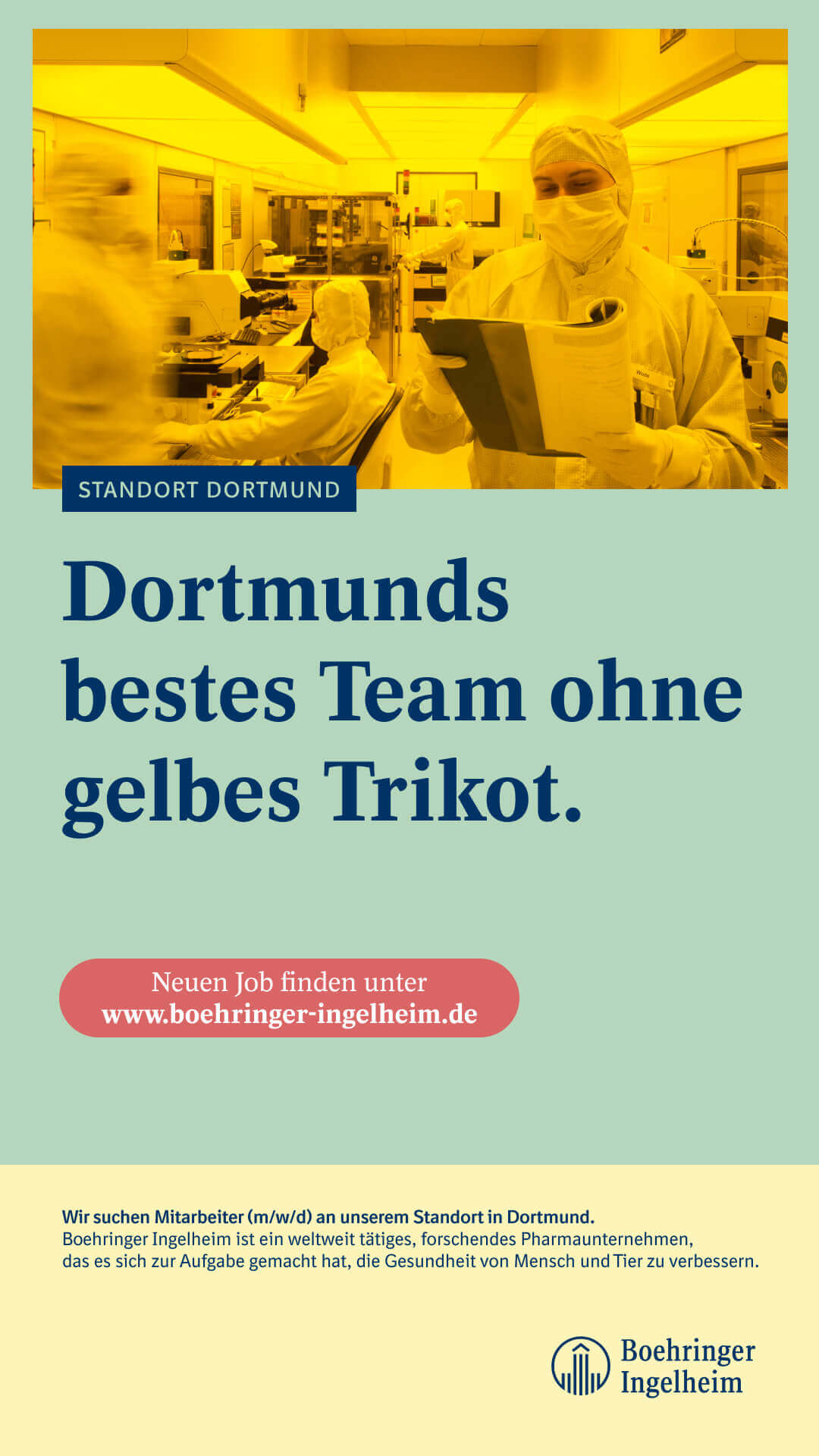 Kampagnenmotiv DOOH für den Standort Dortmund